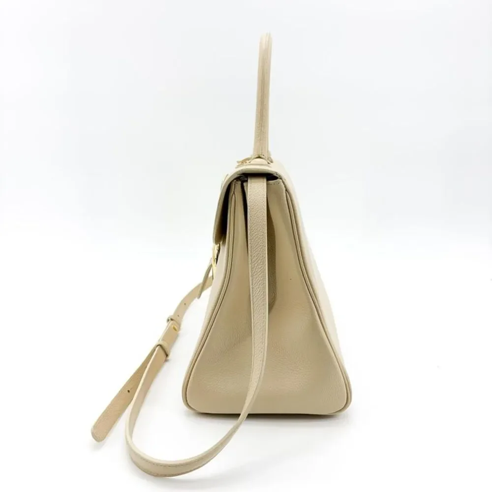 Delvaux Brillant MM Rodeo Calf Beige Gold Hardware